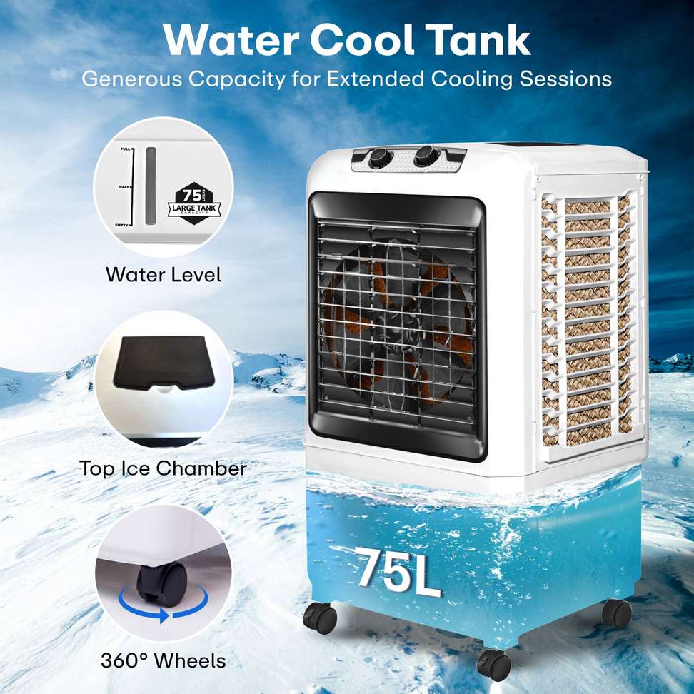 Shopsy Amplesta 75 L Room/Personal Air Cooler - Image 5