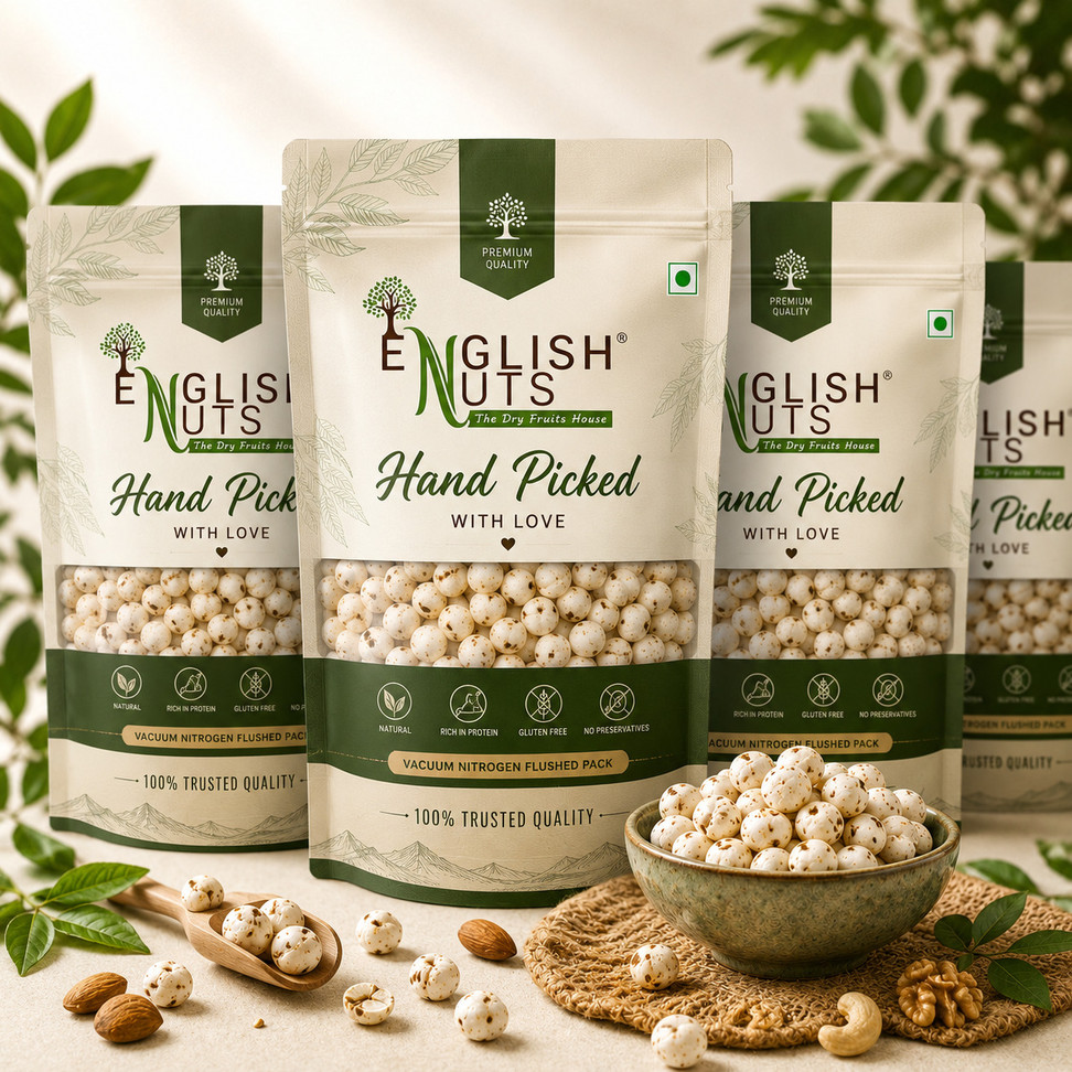 English Nuts Plain Makhana Fox Nut 1 kg at ₹768 – Shopsy