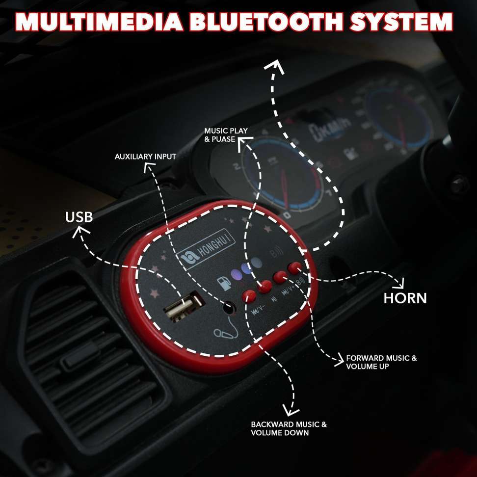 Miss & Chief 12V Battery Operated Ride on Jeep - Image 5