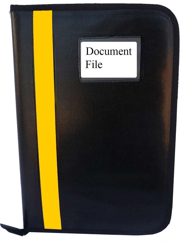 Shopsy Kopila PU Leather Document Folder with 3 Pockets - Image 2