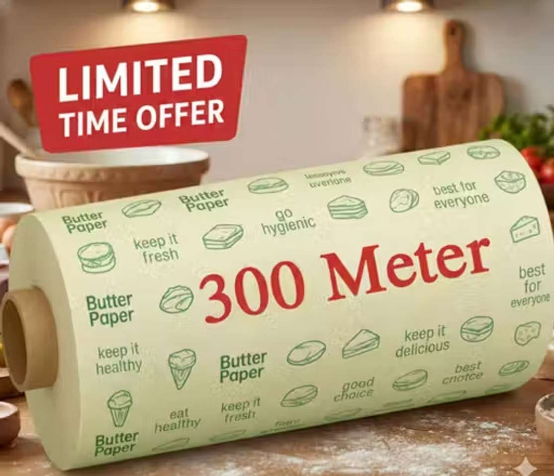 Shopsy Thebebysco Roti Wrapping Butter Paper 500g - Image 2