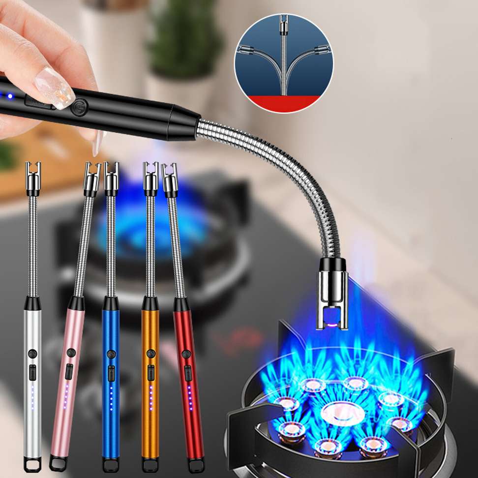 Depoff 360 Flexible Rechargeable Electric Kitchen Lighter Windproof Flameless Usb Plasma Igniter Aluminium Gas
