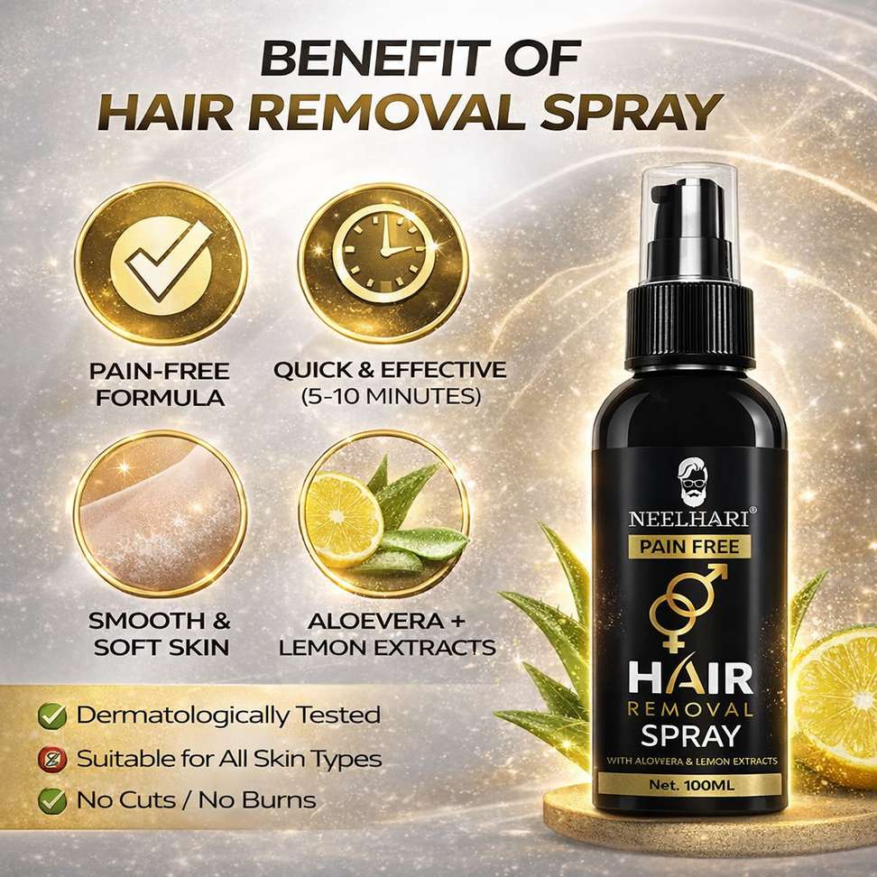 NEELHARI Hair Removal Spray for Men, Women - Image 3