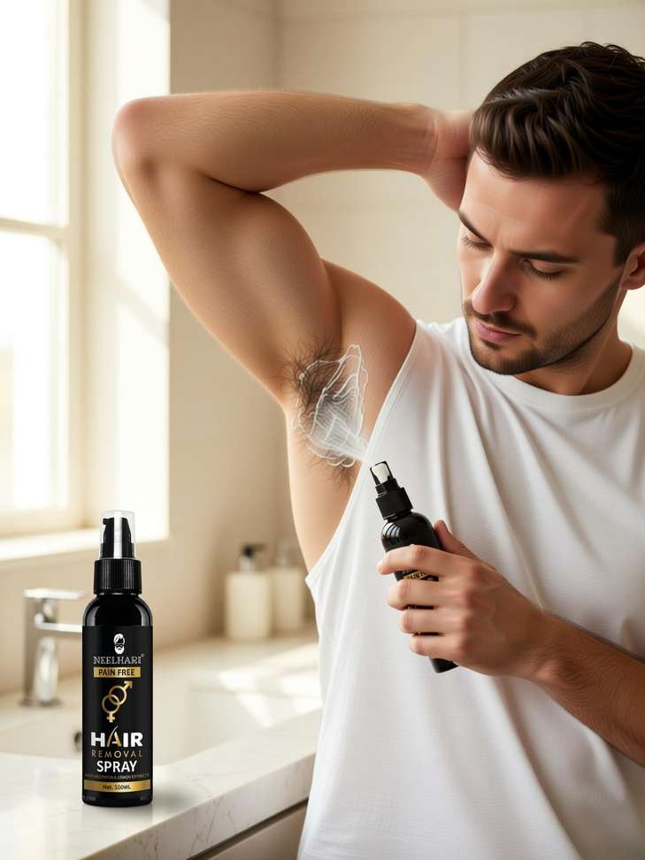 Shopsy Neelhari Painless Hair Removal Cream Spray for Men - Image 2