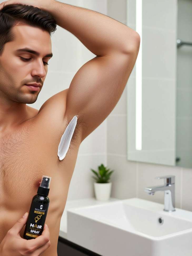 Shopsy Neelhari Painless Hair Removal Cream Spray for Men - Image 3