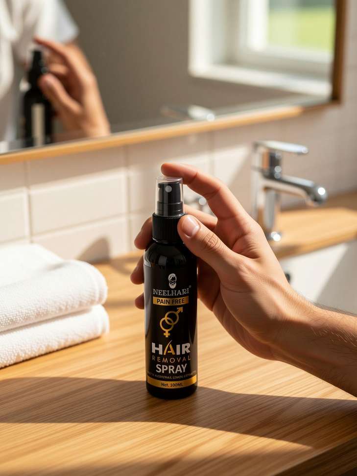 Shopsy Neelhari Painless Hair Removal Cream Spray for Men - Image 5