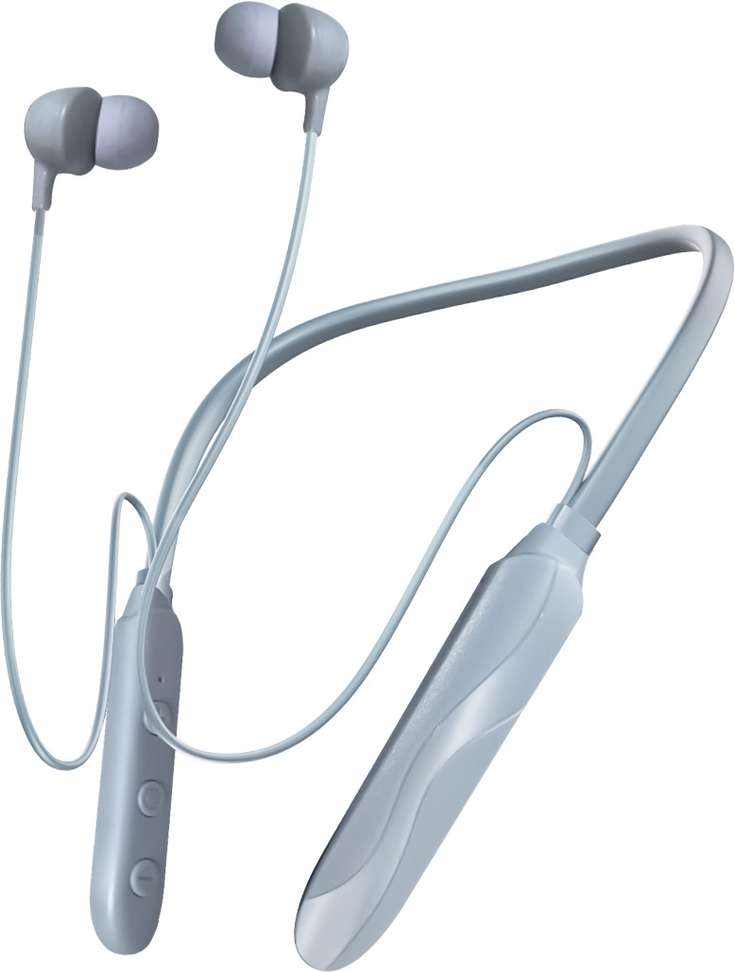 Boomtech E15Pro 15Hr Playtime Bluetooth Neckband Type C Enc Hi Bass Headphones Headset