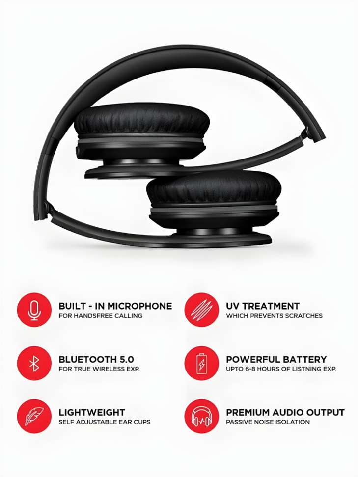 Shopsy House of Common On-Ear Wireless Headphones with Mic - Image 6