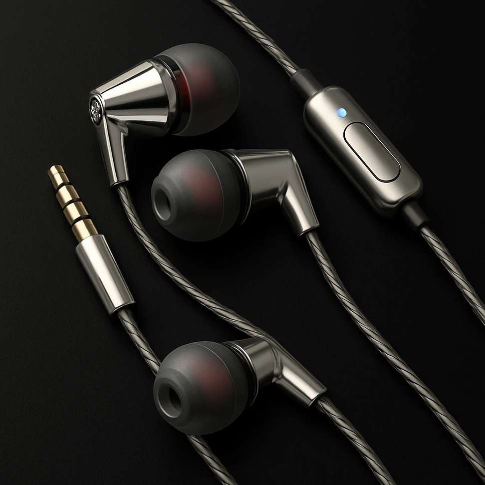 Ns World Zeno Earphones Mic Deep Bass Sweatproof Premium Sound Wired Headset