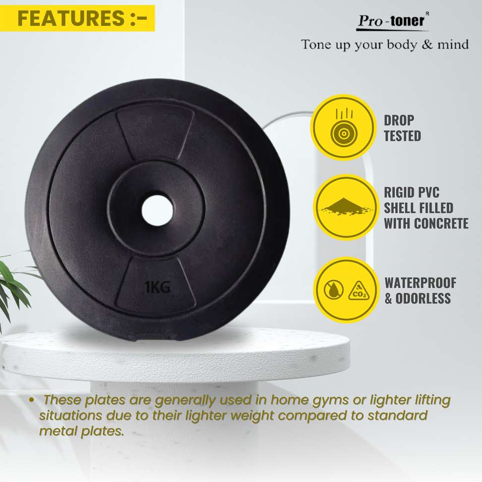 Shopsy Protoner 10 kg PVC Home Gym Combo 2.5 kg - Image 4