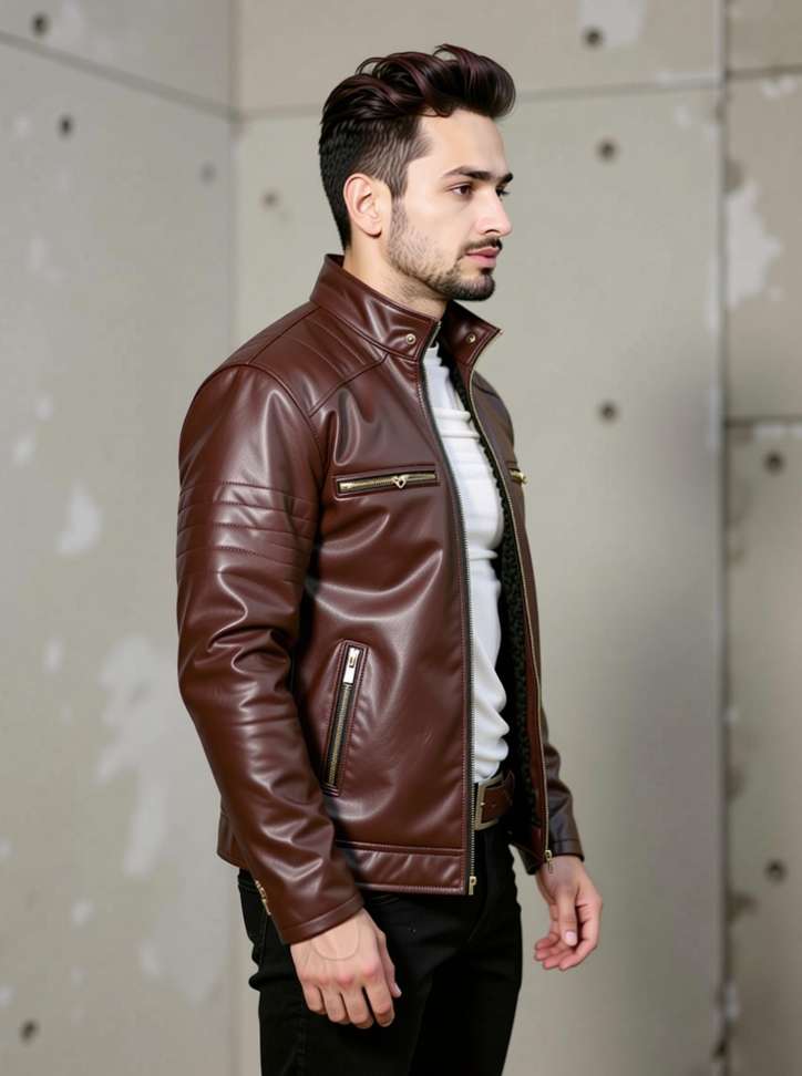 Shopsy SG DRAKON Men Leather Jacket - Image 3