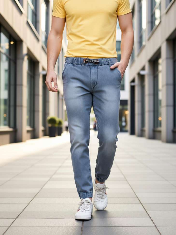 Zaysh Jogger Fit Men Grey Jeans