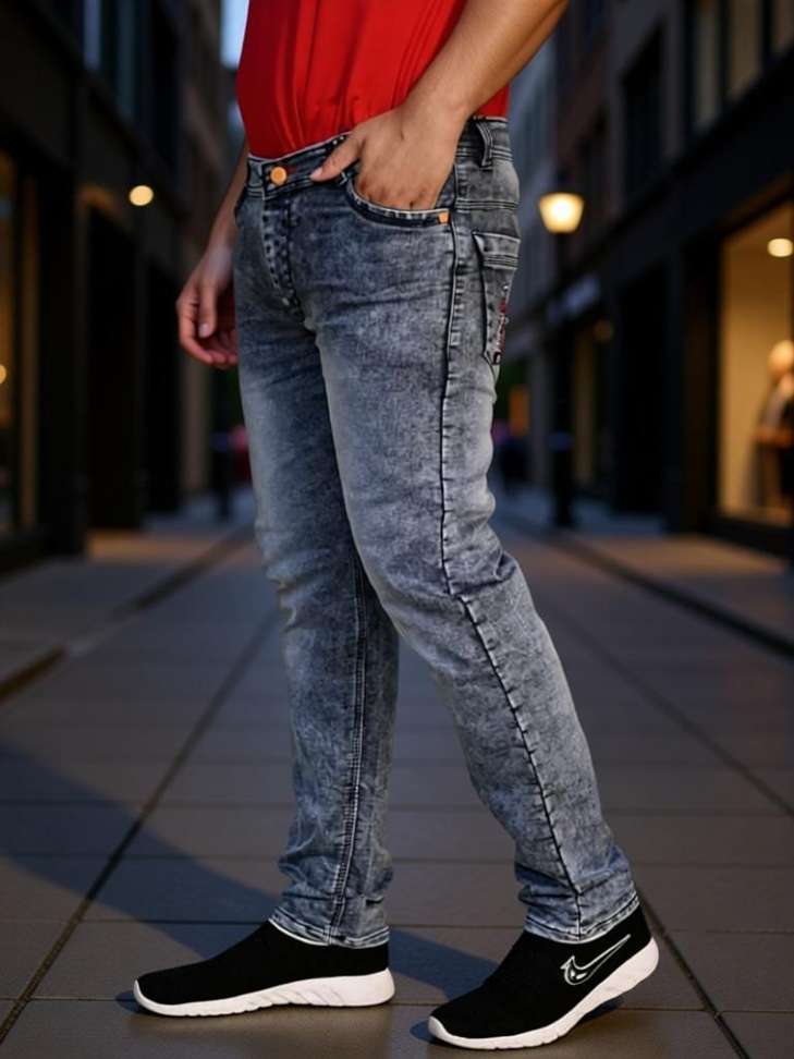 Sattam Fashion Regular Men Grey Jeans