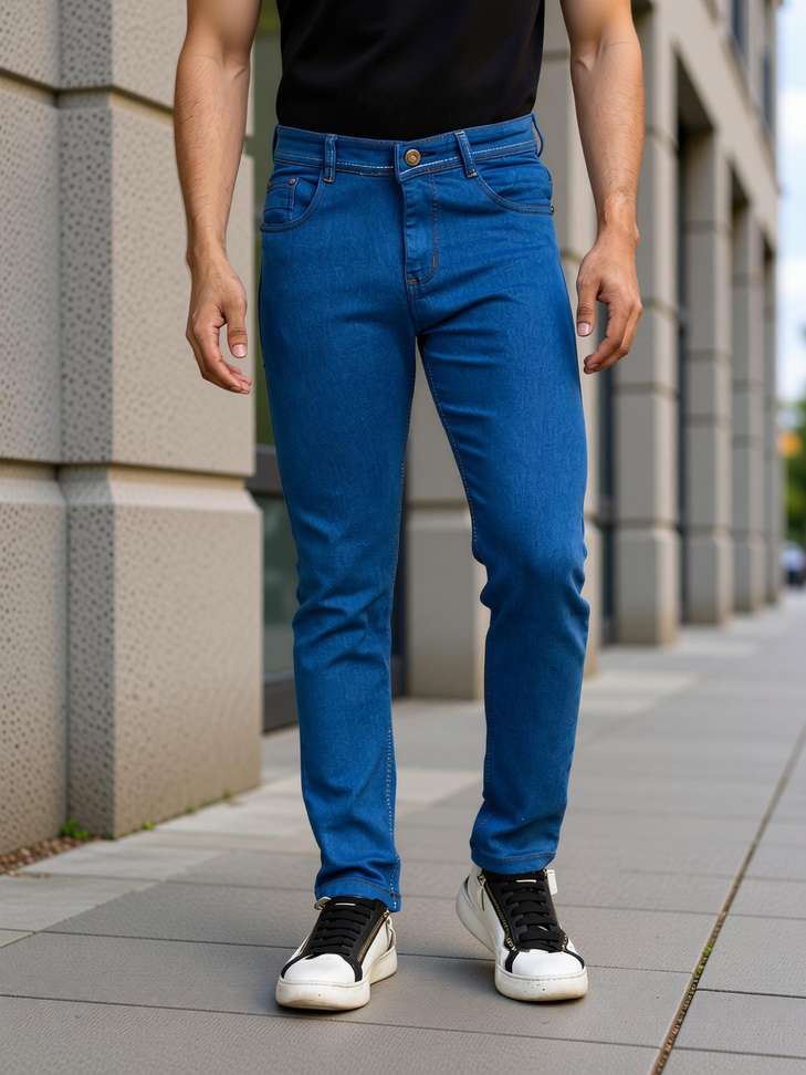 Lzard Slim Men Light Blue Jeans