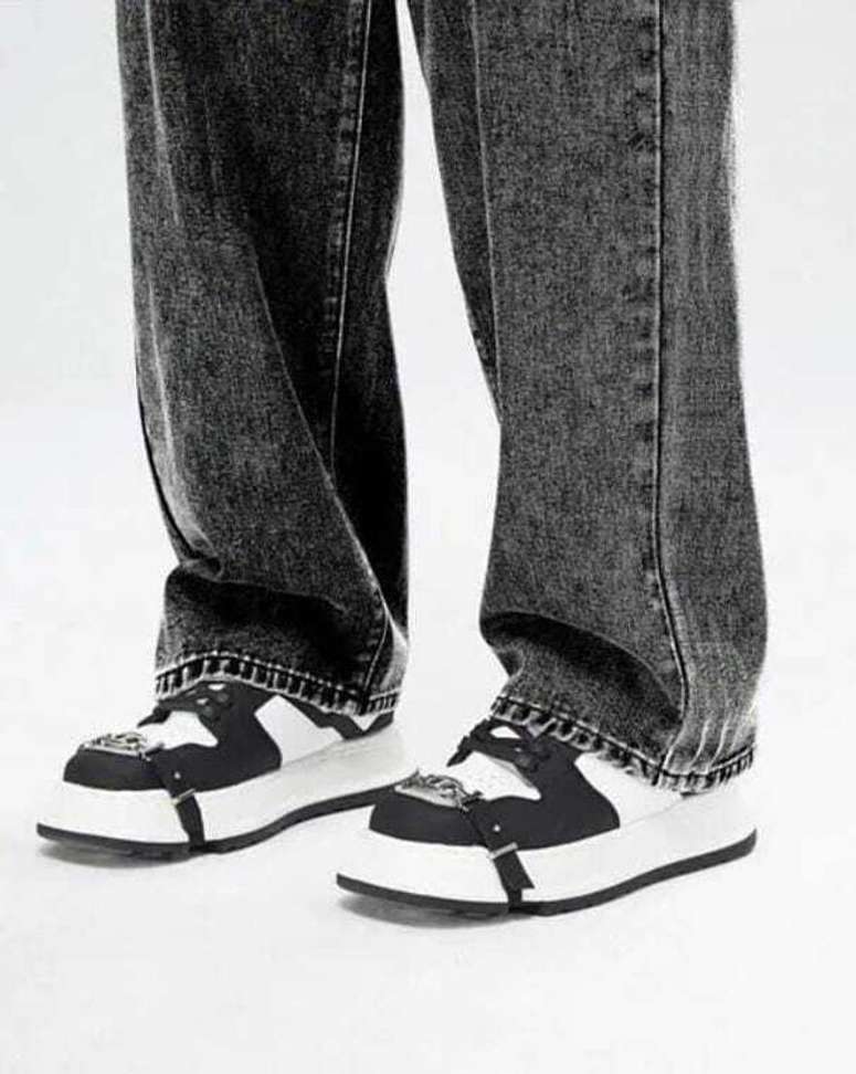 Shopsy WOMANLACE Boys Dark Grey Jeans - Image 4