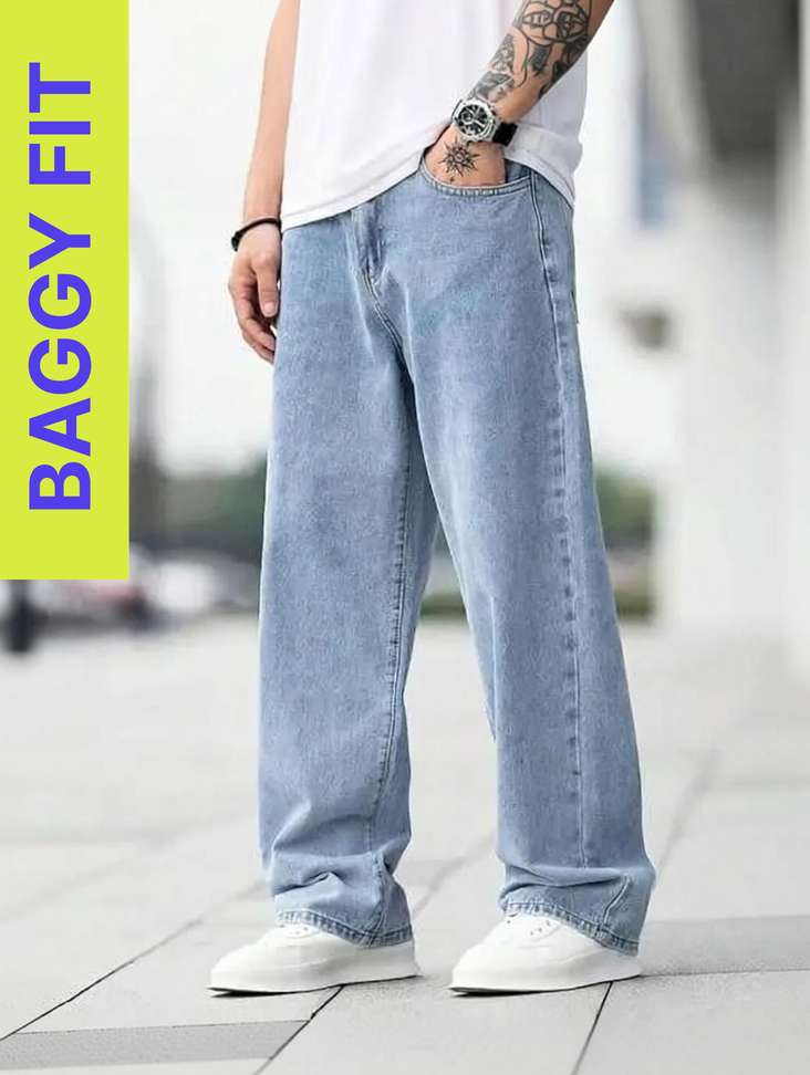 Asia Denim Loose Fit Men Light Blue Jeans – 68% OFF, Lowest Price ₹415