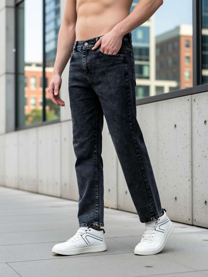 Jeanberry Boyfriend Men Grey Jeans