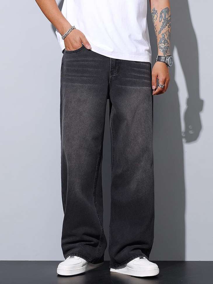 Lookonce Straight Fit Men Grey Jeans