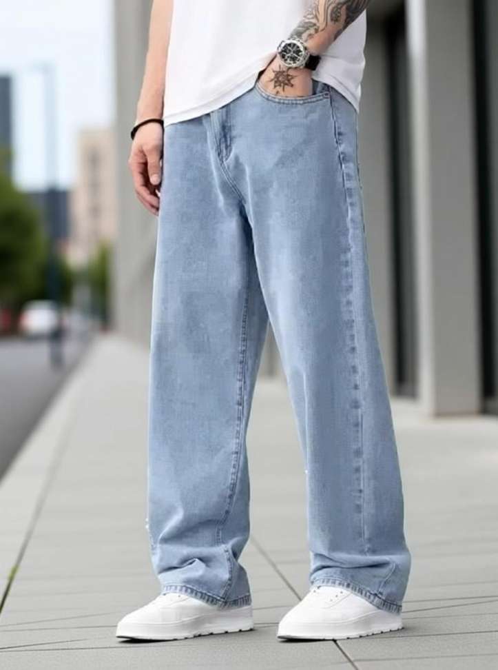 Comfits Jogger Fit Men Light Blue Jeans