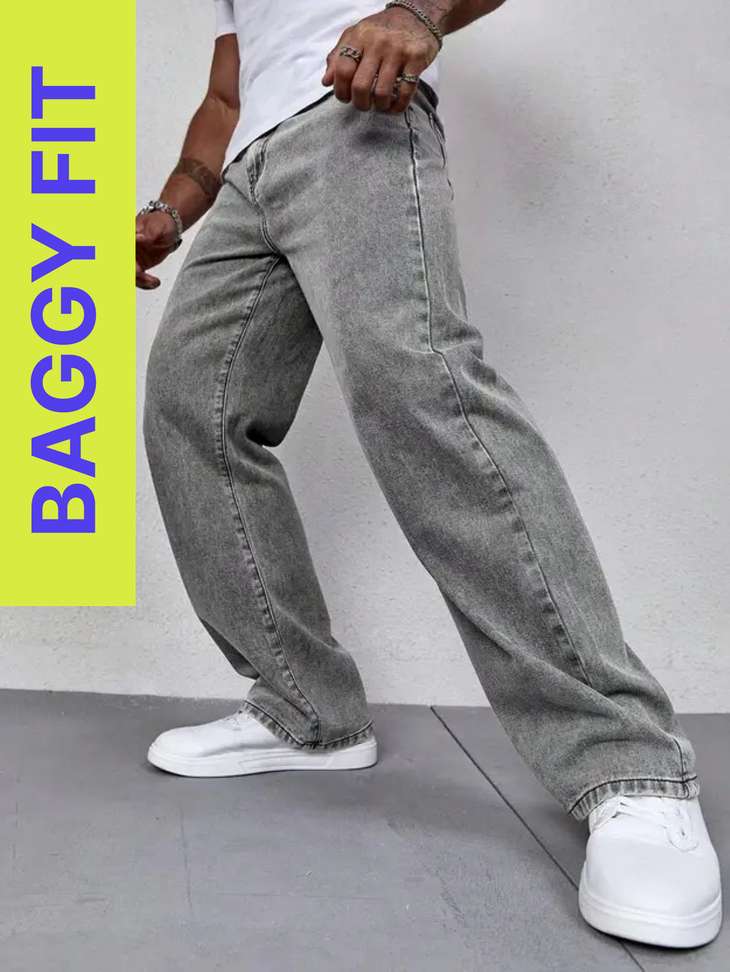 Shre Ce Loose Fit Men Grey Jeans – 68% OFF, Only ₹405 at ExampleShop