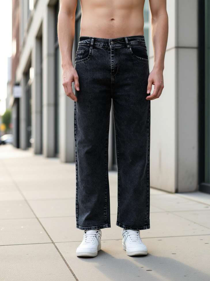 Jeanberry Boyfriend Men Grey Jeans