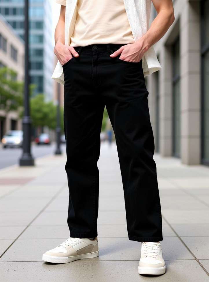 Editlook Loose Fit Men Black Jeans – 80% Off, Only ₹390 – Best Price Review