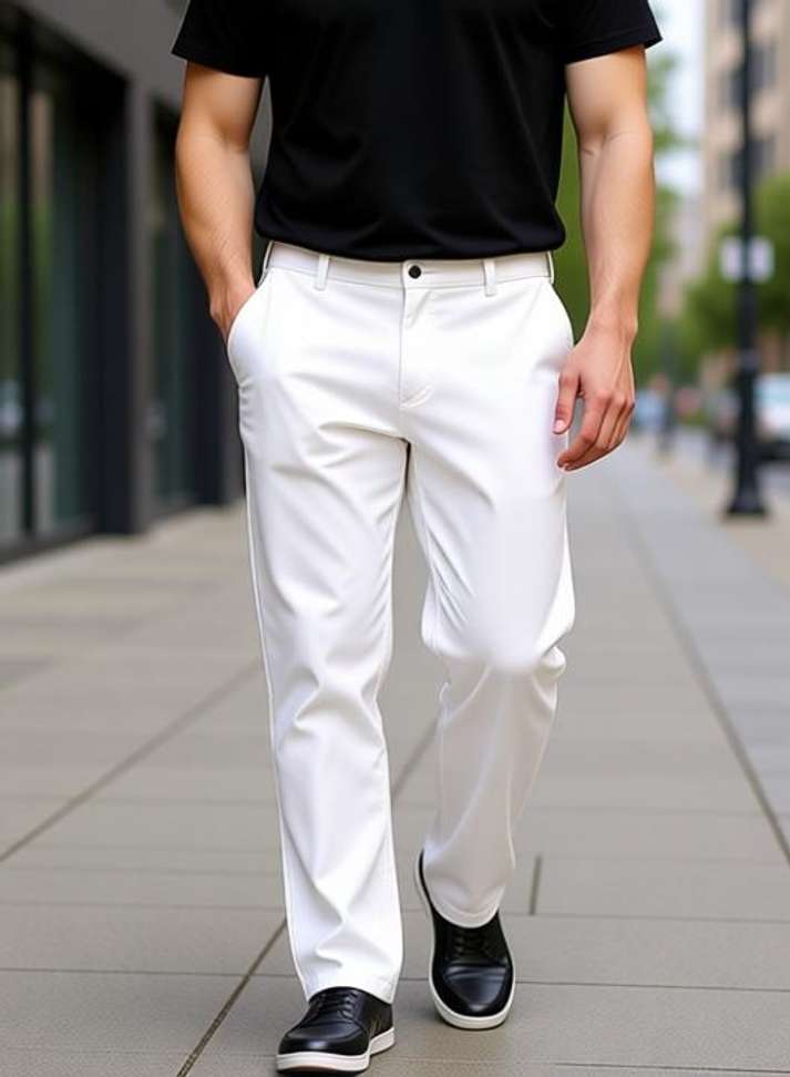 Cabbrrr Slim Men White Jeans – 74% OFF, Best Price, Buy Now