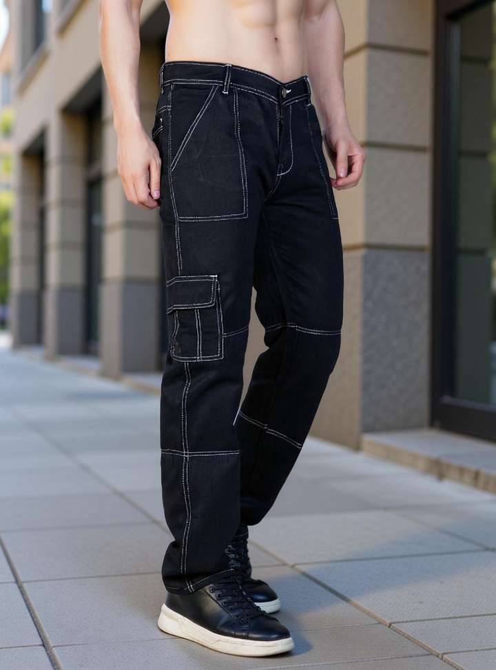 Jeanberry Tapered Fit Men Black Jeans