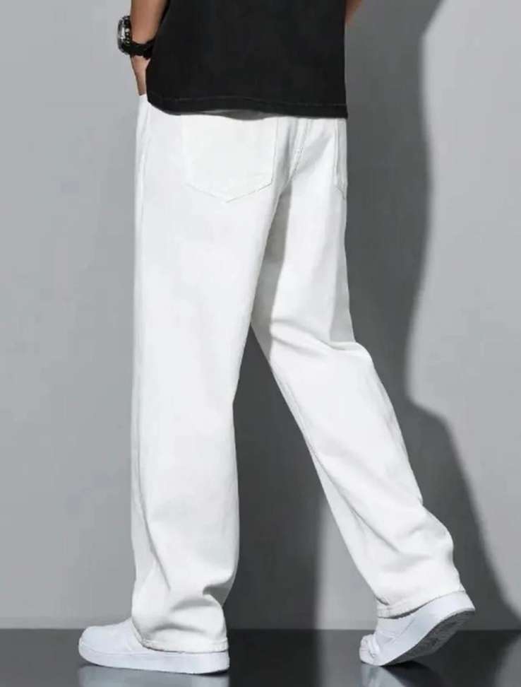 Shopsy Dashing Fit Men White Jeans - Image 3