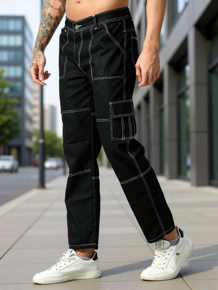 Linaria Regular Men Black Jeans