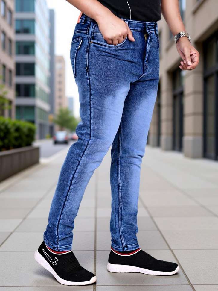 Joyguru Fashion Slim Men Blue Jeans