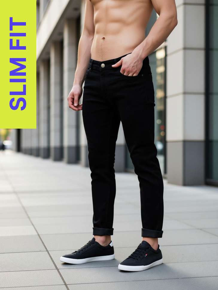 Shopglobal Slim Men Black Jeans – 81% OFF, Lowest Price ₹280 – Buy Now!