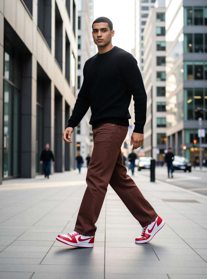 Rileyrush Boyfriend Men Brown Jeans