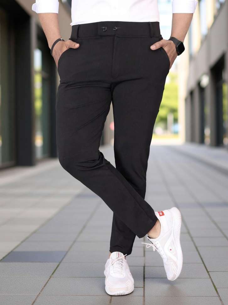 Fahionkudi Slim Men Black Jeans