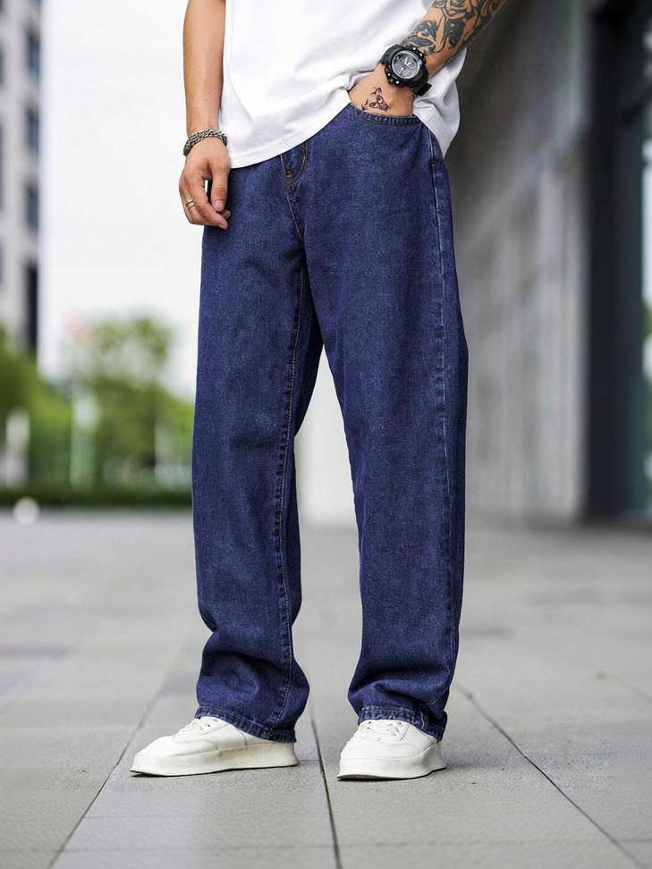 Sobbers Boot Leg Men Dark Blue Jeans