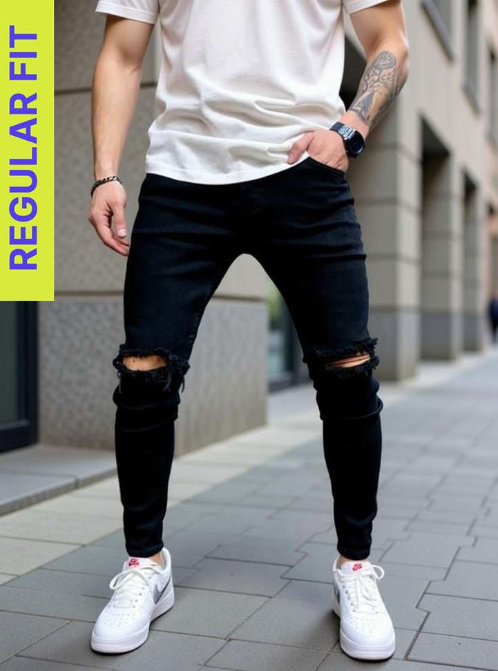 Whaton Men Black Jeans – 72% OFF, Lowest Price in India, Buy Now!