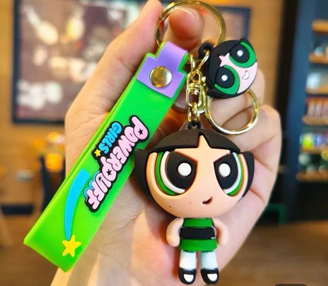 Shri ji Powerpuff girl BUTTERCUP 3D Silicone Keychain Key Chain Price ...