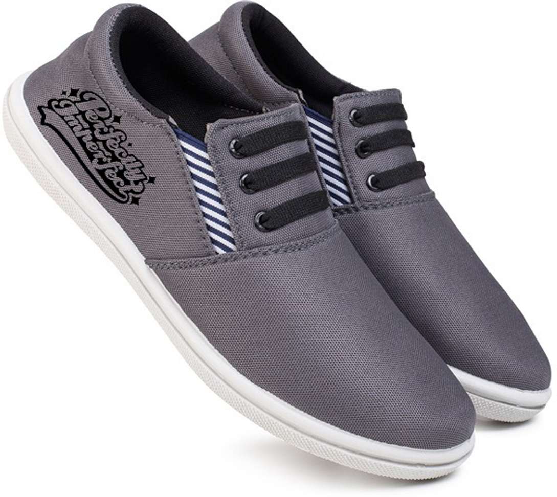 Kzaara Boys Grey Canvas Sneakers – 67% OFF Deal, Lowest Price in India