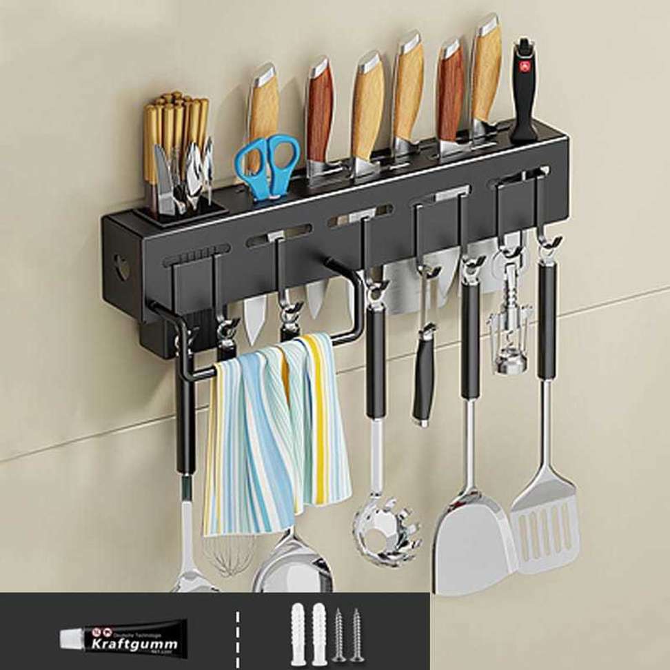 Small Kitchen? Kitchen storage racks under 499 are a space saver! Wall Mount Stainless Steel Knife Rack