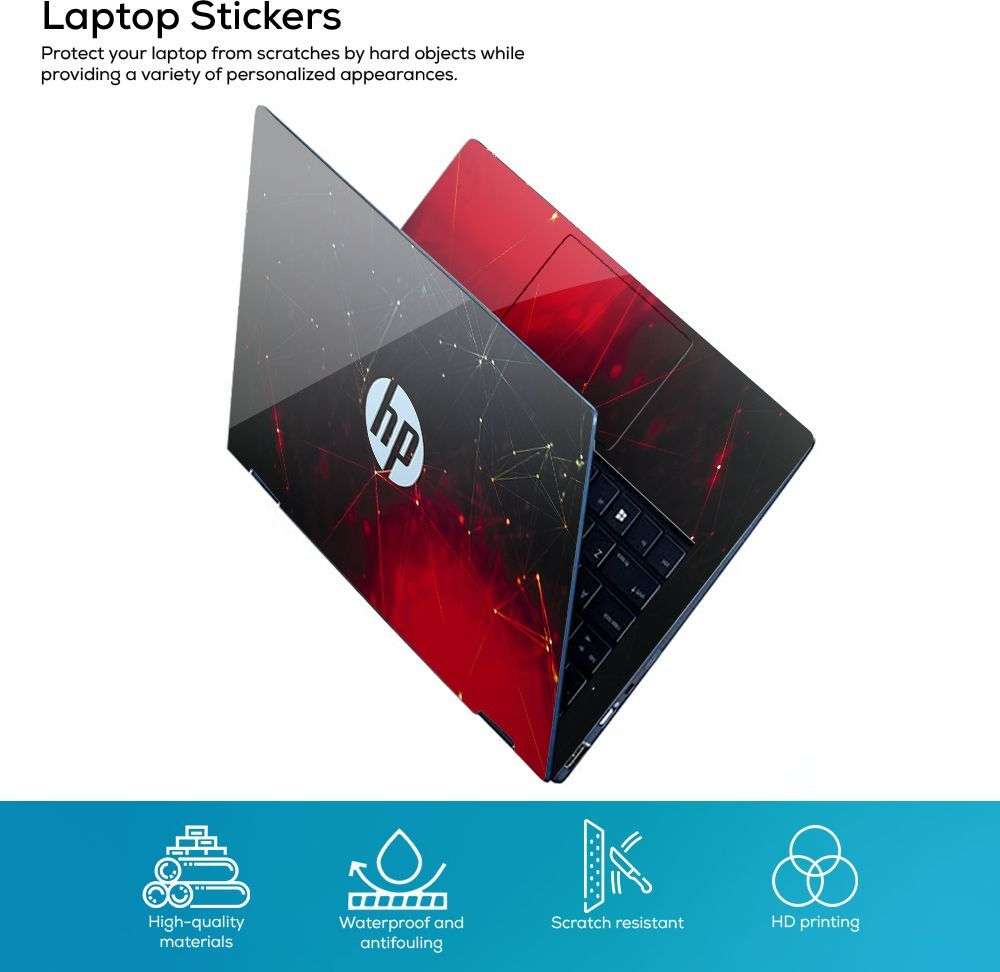 Inkykart Full Body Hp 71 Laptop Skin Sticker Upto 15.6 Bubble-Free HD ...