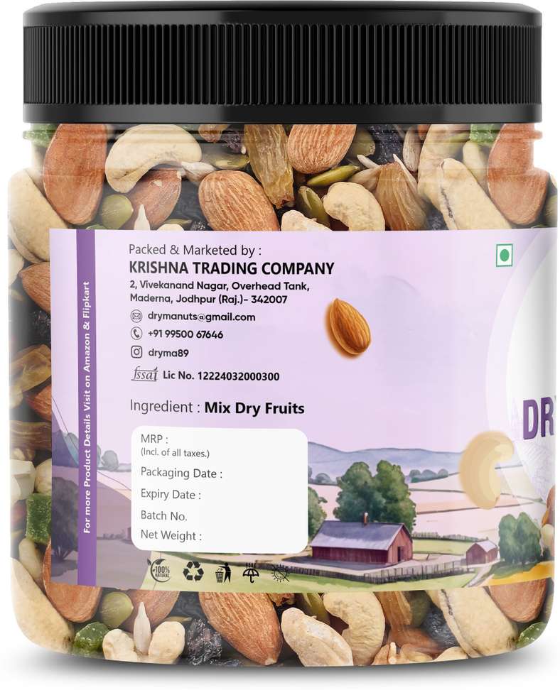 Dryma Mix Dry Fruit Assorted Fruits & Nuts (1 x 500 g)
