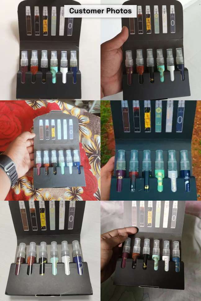Afeem Luxury Perfume For Trial Pack of 6 x 10ml Pocket Perfumes for Men ...