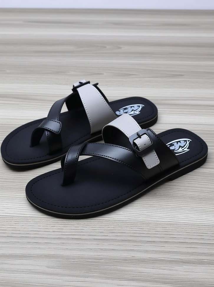 Shopsy THE RAJA Men Black Sandals - Image 4