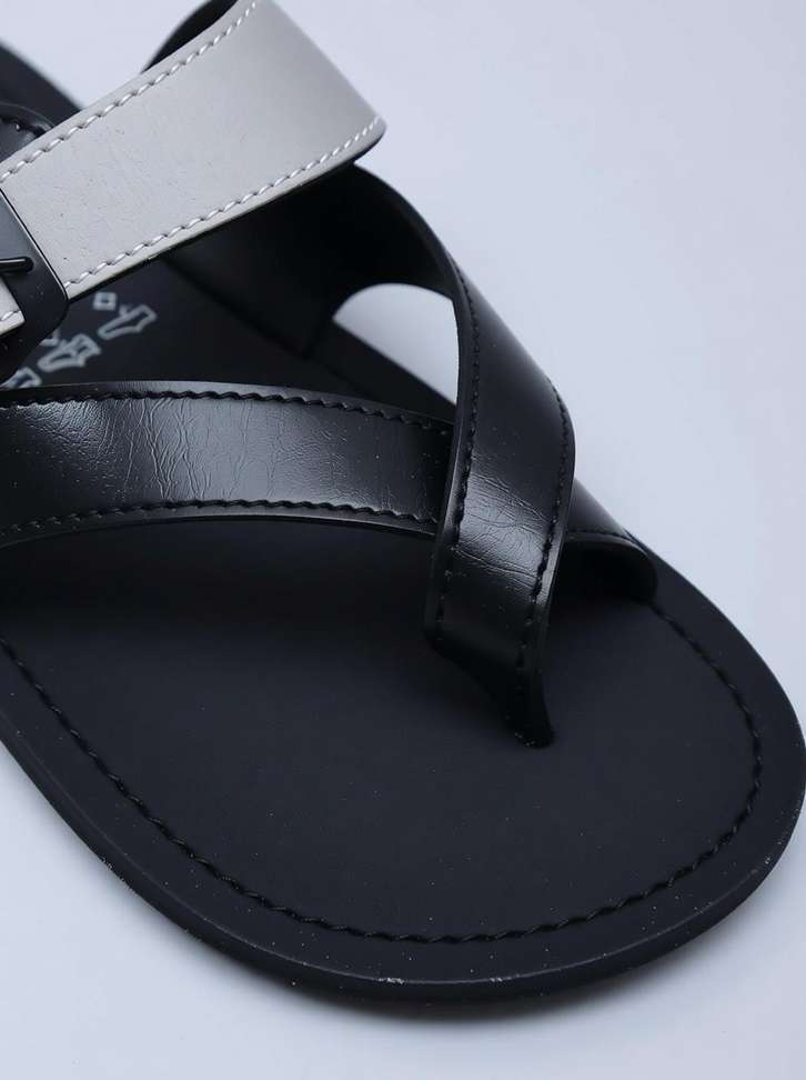 Shopsy THE RAJA Men Black Sandals - Image 5