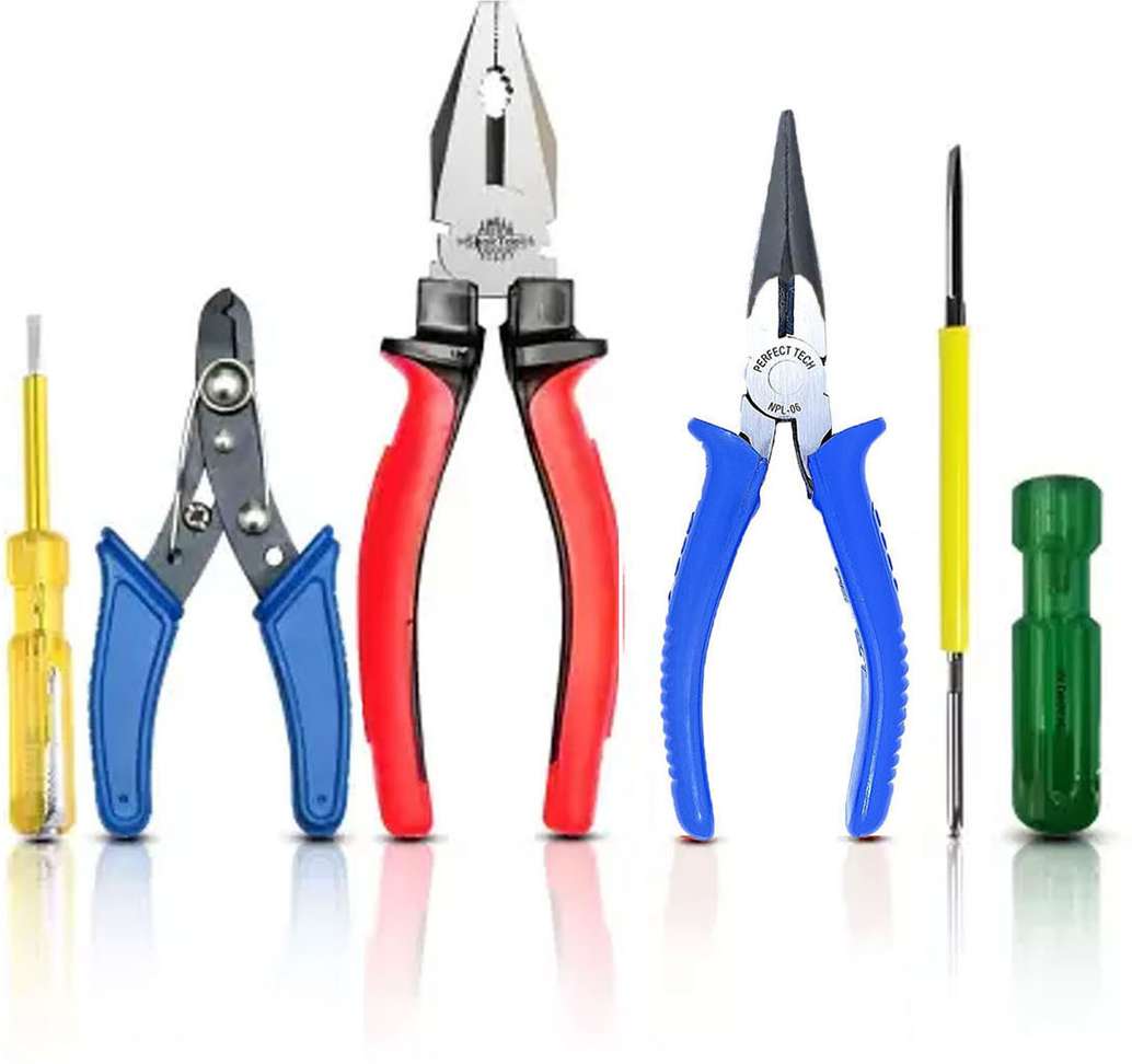Kshivi 2 in 1 Screwdriver with 8"inch Plier 6 Inch Nose Plier Wire Cutter Line T... more