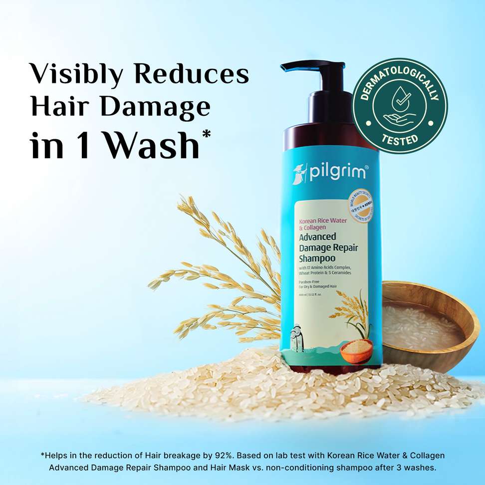 Shopsy Pilgrim Korean Rice Water & Collagen Shampoo 200ml - Image 3