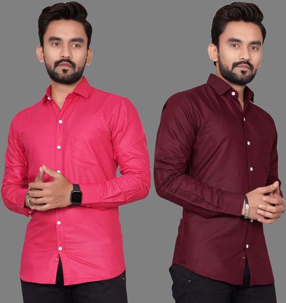 Vdlooks Men Solid Formal Multicolor Shirt