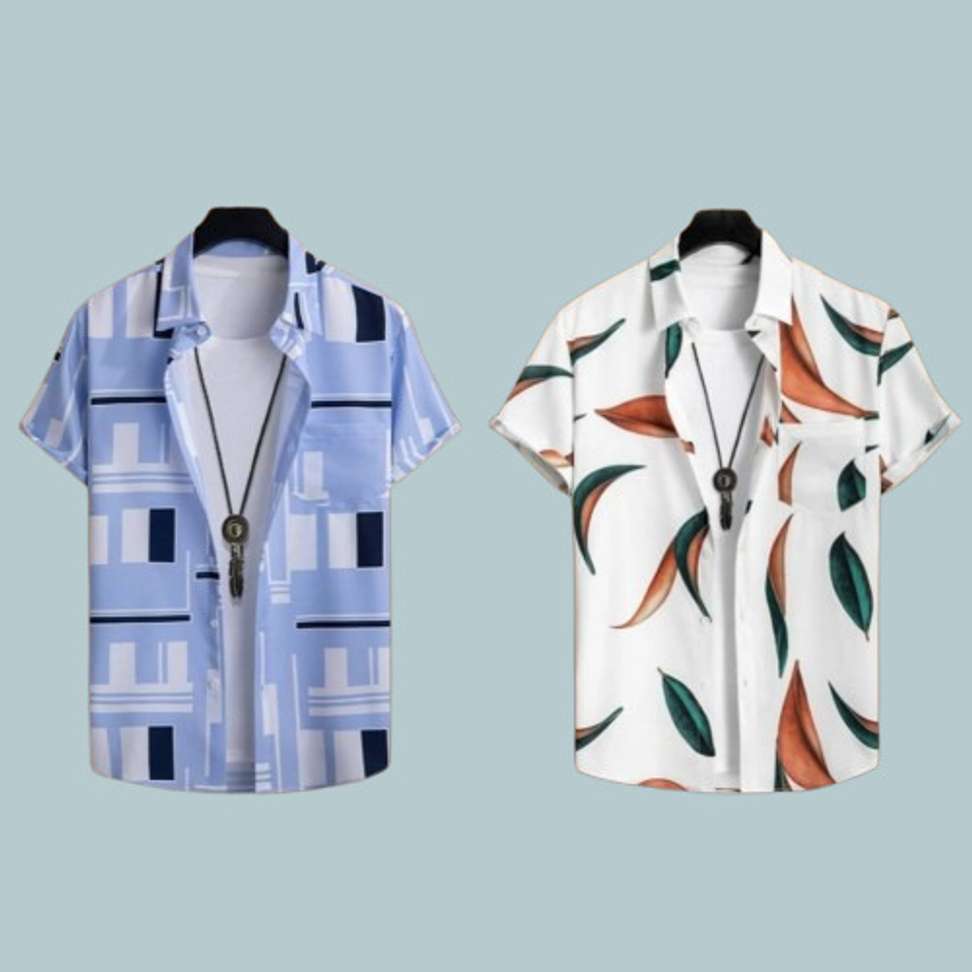 Lembrika Men Printed Casual Multicolor Shirt – 70% OFF Pack of 2 Review