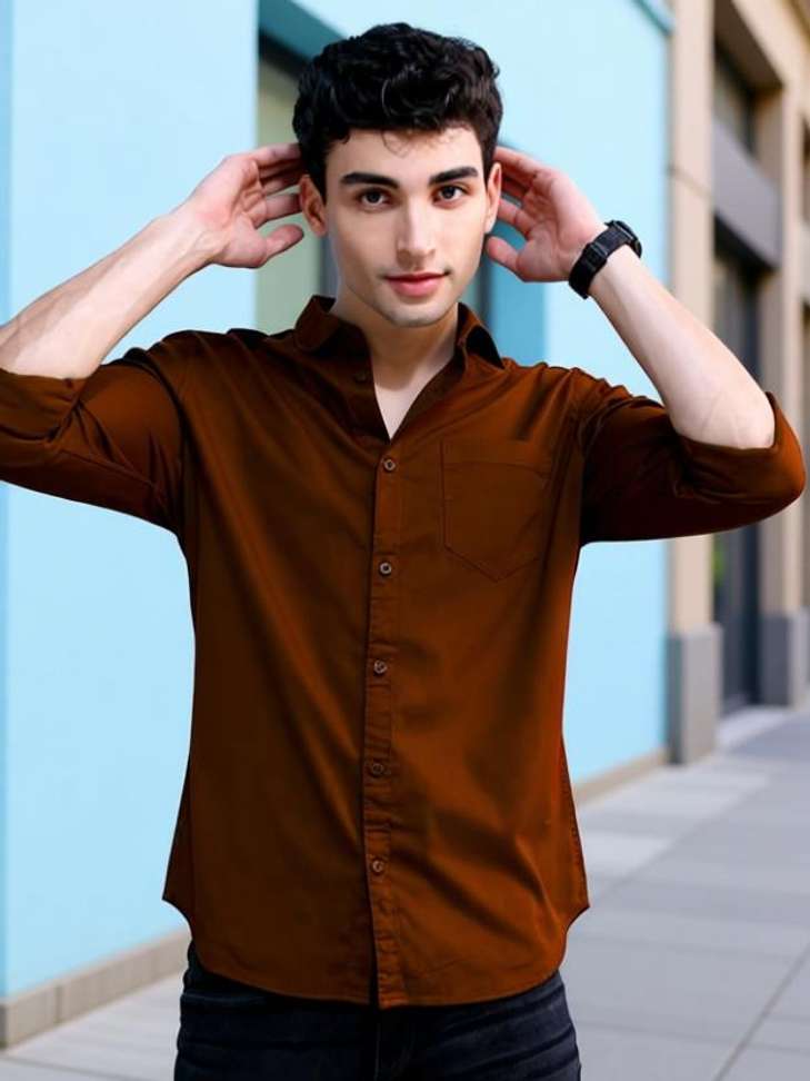 Boninos Men Solid Casual Brown Shirt – 72% OFF Review & Price Drop