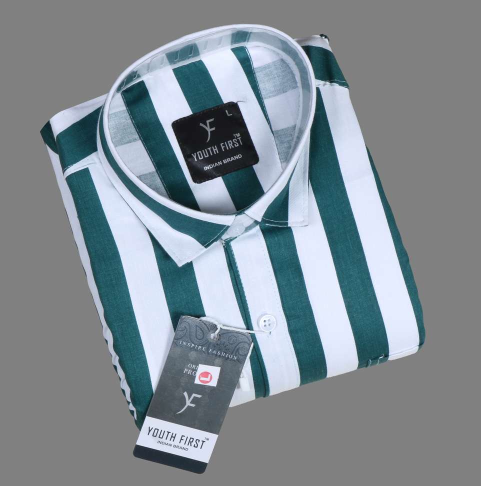 Youthfirst Men Striped Casual Shirt – 80% Off, Only ₹248 at Shopsy